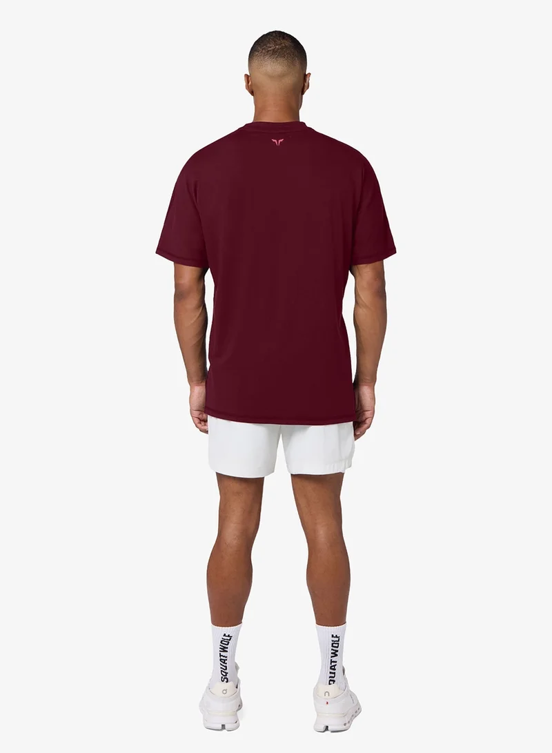 سكوات وولف تي شيرت كبير الحجم بتصميم مضخة